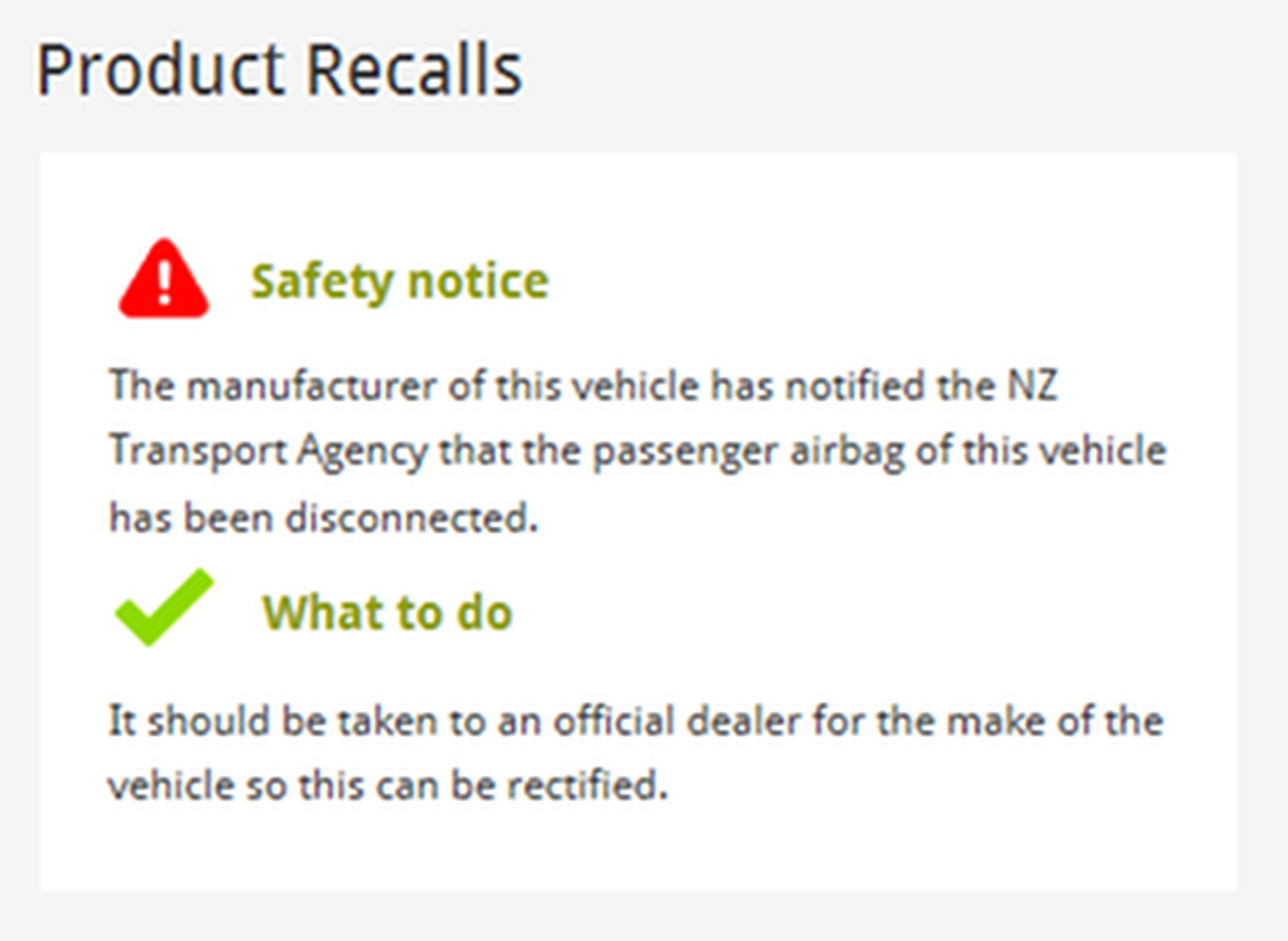 Autofile News / Disabled airbags in cars