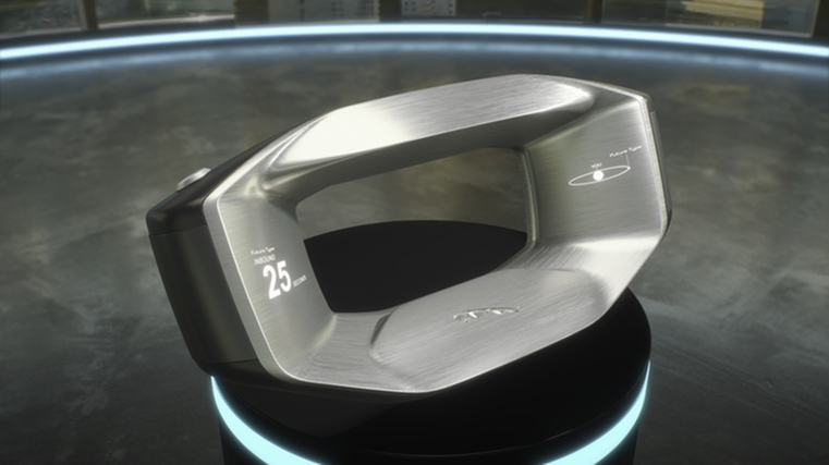 Jaguar debuts concept AI steering wheel