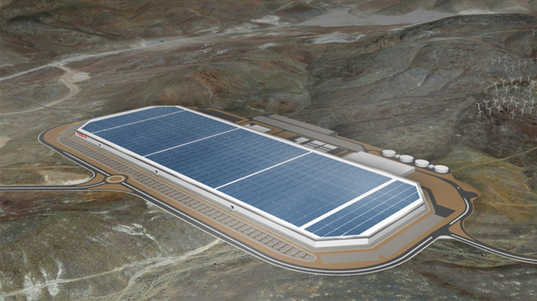 Tesla battery production