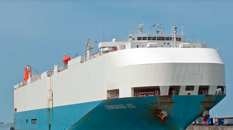 Infected car carrier heads to Australia