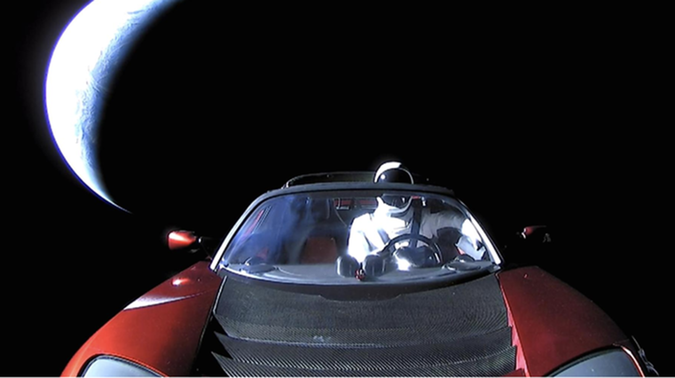 Musk shares epic photo of 'Starman'