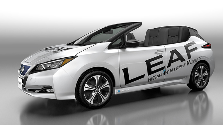 Nissan reveals convertible Leaf