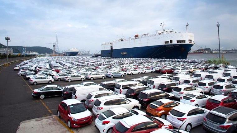 Used car imports tumble