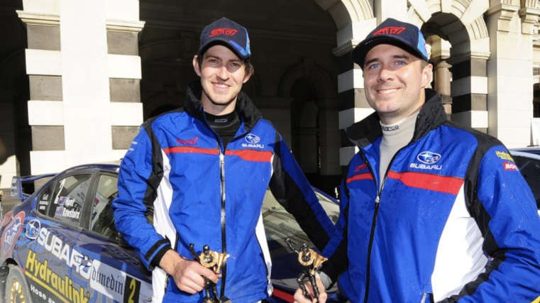Rally duo celebrate milestone