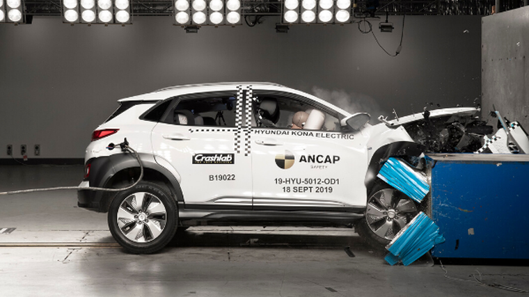 Hyundai Kona shines in crash-test first