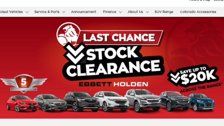Dealers keen to clear Holden stock