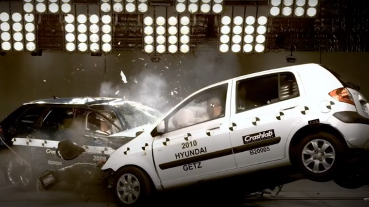Crash footage highlights vehicle safety gap