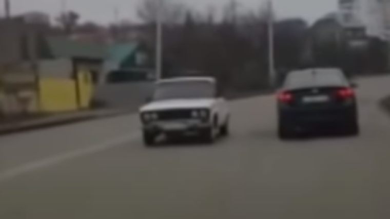 Russian teen tweaks Lada to drive backwards