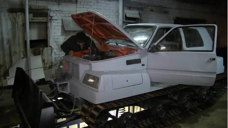 Pensioner turns car into tank