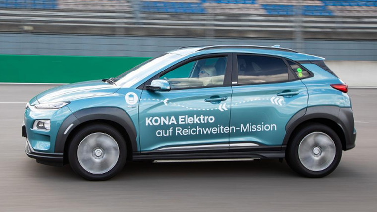 Hyundai sets range record for EVs