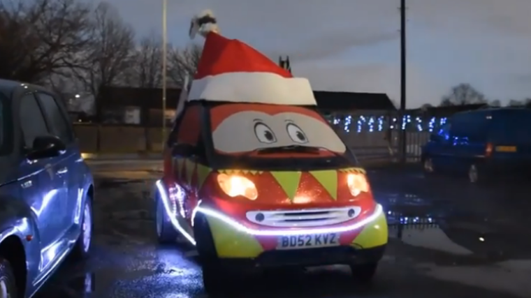 Car transforms into elf