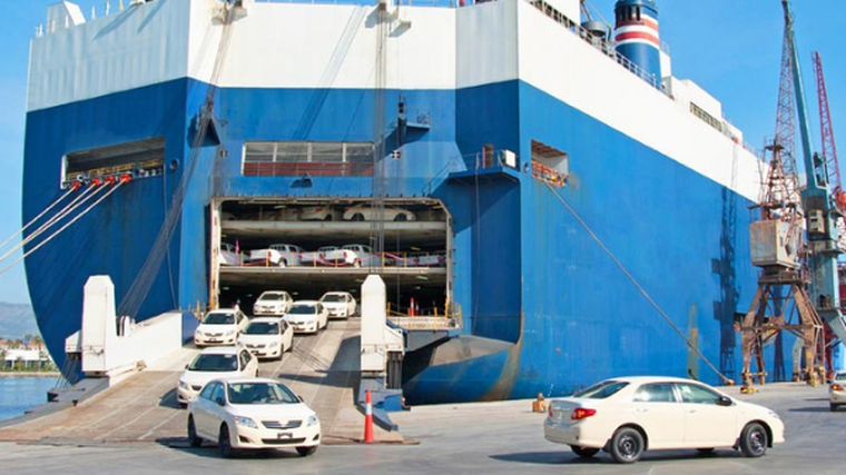 Car imports boost trade