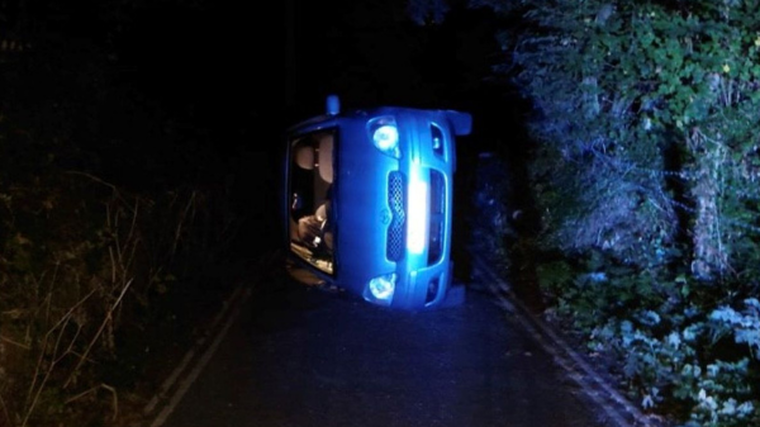 Couple having sex send car tumbling down hill