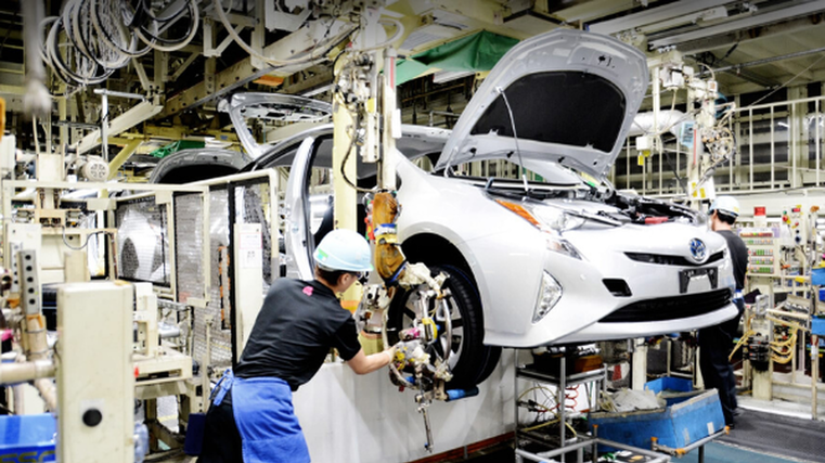 Huge drop in car production
