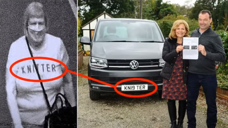 Camera mistakes woman’s top for number plate