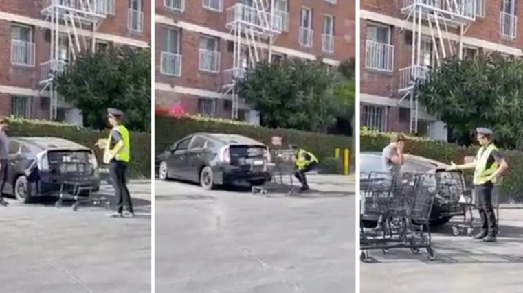 Security guard’s car park prank