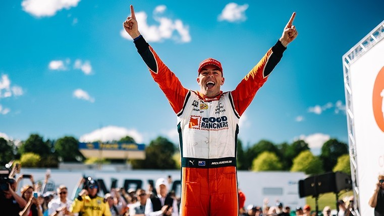 McLaughlin grabs first win of season