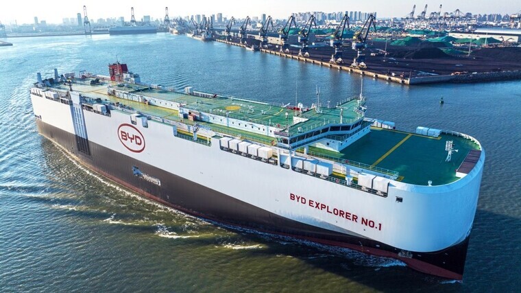 BYD’s ro-ro sets sail