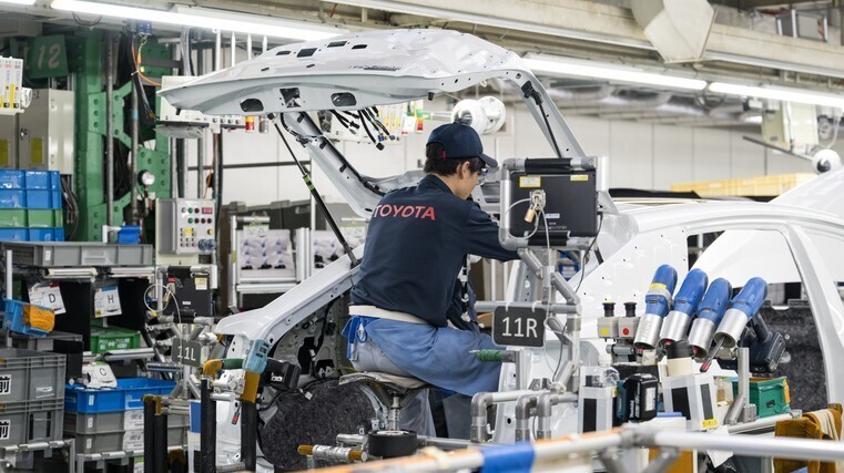 Toyota production increases