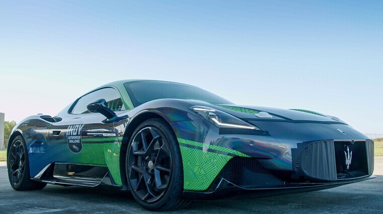 Driverless car races to new record