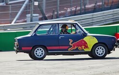 F1 drivers race in reverse