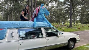 Hearse in magical makeover