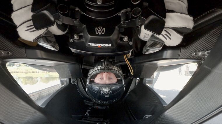 Upside-down drive sets record
