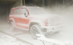 Tank on polar mission