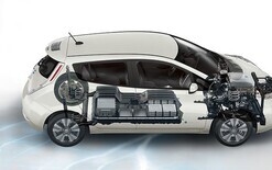 Leaf batteries power plant